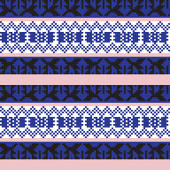 Christmas Fair Isle Seamless Pattern Design