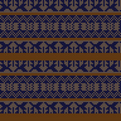 Christmas Fair Isle Seamless Pattern Design