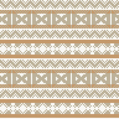 Christmas Fair Isle Seamless Pattern Design