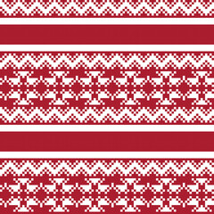 Christmas Fair Isle Seamless Pattern Design
