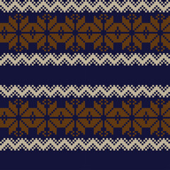 Christmas Fair Isle Seamless Pattern Design