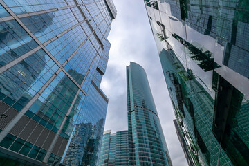 Obraz premium Skyscrapers in the Moscow City area in Moscow