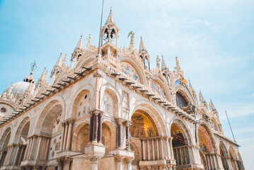 view of decoration of basilica di san marco