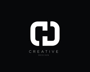 CD Logo Design , Initial Based CD Monogram 