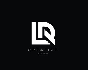 LR LQ Logo Design , Initial Based LQ LR Monogram 