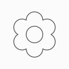flower icon, flora vector, blossom illustration