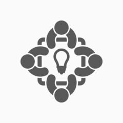 idea icon, creative vector, light illustration