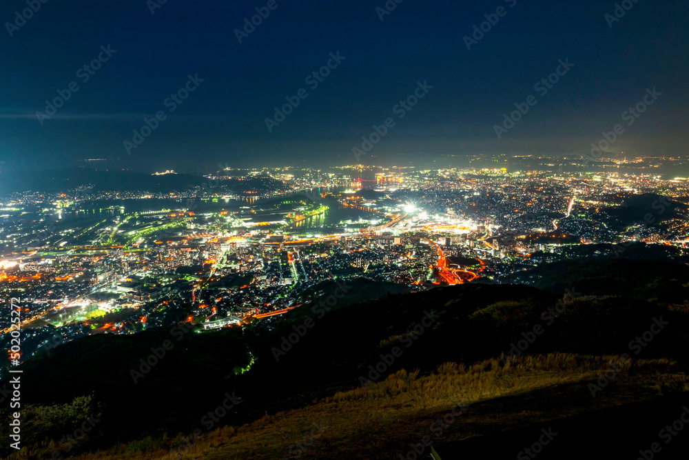 Wall mural 北九州市の夜景