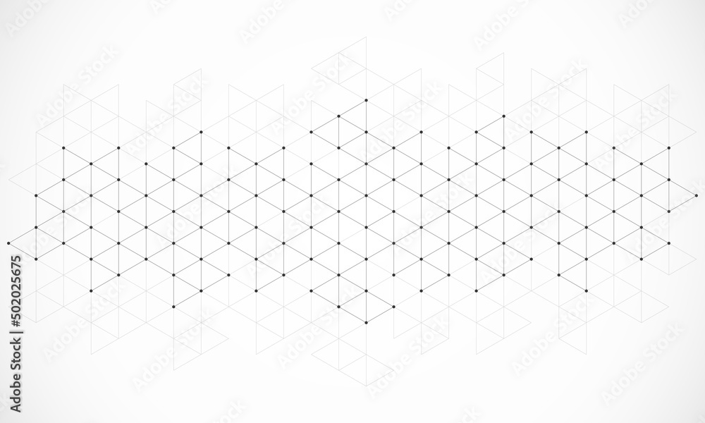 Aufkleber Abstract geometric background with triangle shape pattern