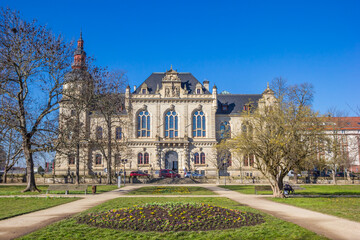 Historic Standehaus building in the park of Merseburg, Germany