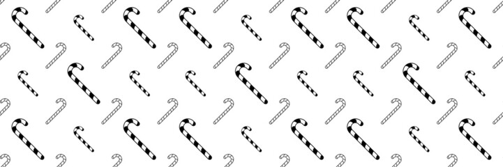 Candy Cane Icon Seamless Pattern M_2204001