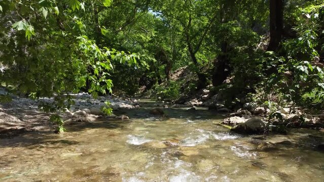 Stream in Lycian Three in Antalya. High quality 4k footage