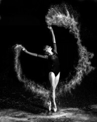 Ballet Dancer with flour