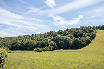 Fototapeta premium Landscape of Wales in the summertime sunshine.