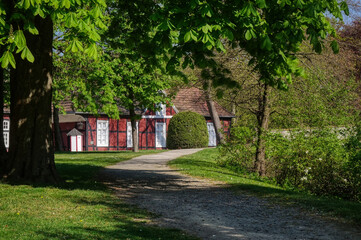 Schöner Park und historisches Haus in Rheda-Wiedenbrück