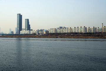 Naklejka premium 도시