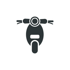 motorbike icon vector. scooter motor symbol simple flat template for vehicles