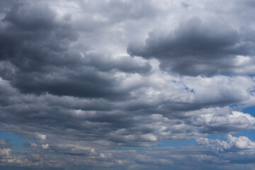The vast blue sky and clouds sky.
