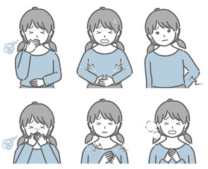 体調が悪い女の子