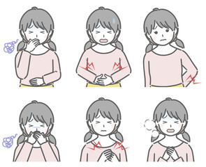 体調が悪い女の子