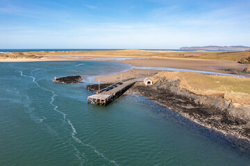 Aerial view of Ballyness Pier in County Donegal - Ireland © Lukassek