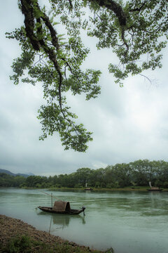 Spring Scenery of Songyang ancient village in Lishui, Zhejiang Province