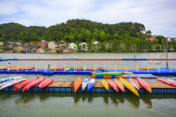Kayak water sports training base