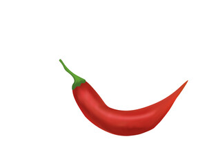 pepper, chili, hot, red, vector