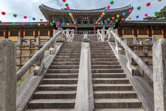 Bulguksa Buddhist temple in Gyeongju, South Korea