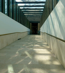 corridor in the building