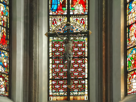 Inside Monastery Kloster Knechtsteden in Dormagen near Cologne, Germany