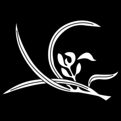 家紋です。折れ枝蘭といいます。