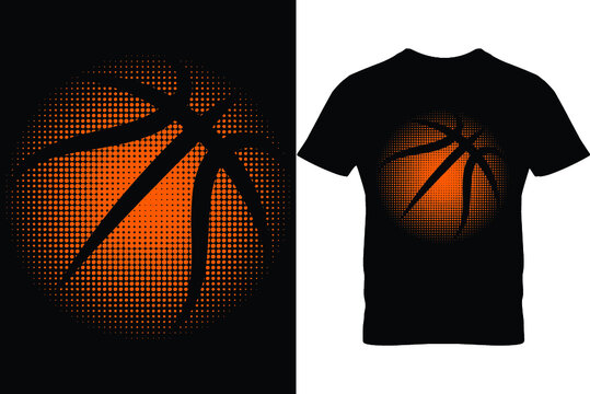 Custom Basketball Vector T Shirt Design