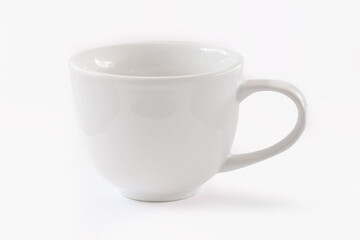 Empty coffee cup or coffee mug isolated on white background.