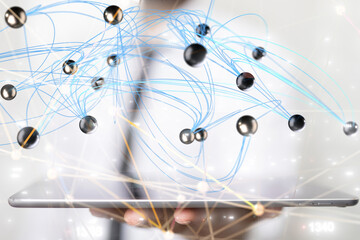 conference Digital Network and data concept 3d