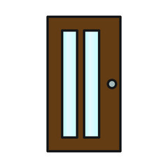 Door vector for website symbol icon presentation