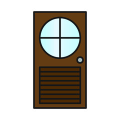 Door vector for website symbol icon presentation