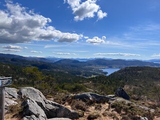 Hiking Trail Fanafjellet Bergen Norway