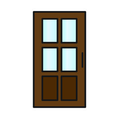 Door vector for website symbol icon presentation