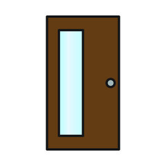 Door vector for website symbol icon presentation