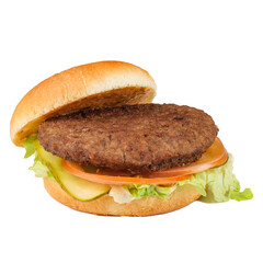 Burger on a white background. Isolate.