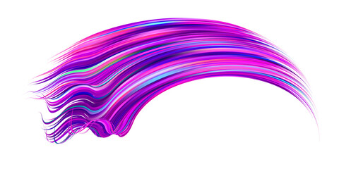 3D Colorful abstract twisted fluide shape flow. Trendy liquid design.