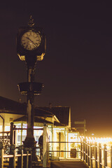 street lamp at night