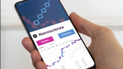 Investi in un ETF. Diversifica il tuo investimento Ottieni visibilità su un tema. Acquista un fondo di borsa. Speculare sul tema del settore nanoscienza. Testo in italiano.
