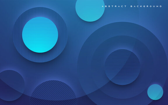 Blue Abstract Background Elegant Circle Shape