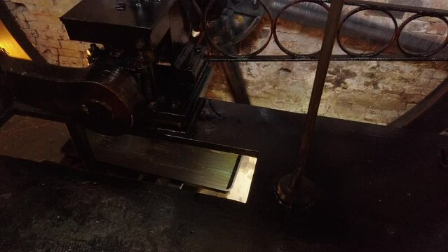 An atmospheric engine, used to power a cotton mill in the industiral revolution.