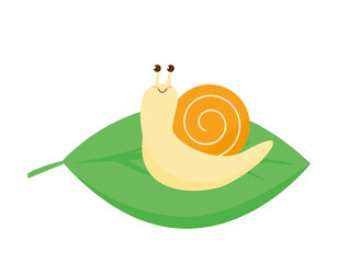 かたつむり　でんでん虫　イラスト