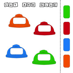 
Find a shadow hat. Match   wear with correct shadow.  Preschool worksheet, kids activity worksheet, printable worksheet

