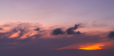 beautiful sunrise sky with clouds
