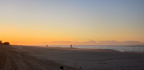 Fototapeta na wymiar sunset in the Beach
